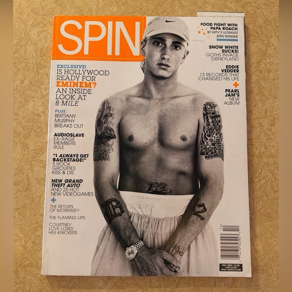 December 2002 Eminem Spin Magazine